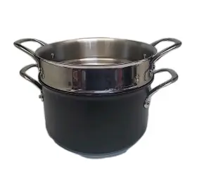 1930626 Williams-sonoma Stainless-steel Perforated Multipot 6- Quart Thermo Clad Anodized