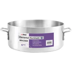 Winco 811642011879 Aluminum Brazier 40-quart Medium