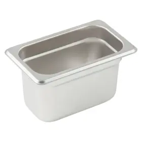 Winco 811642027764 Anti-jamming Steam Pan 1/9 By 4-inch 24-gauge