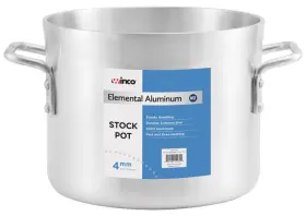 Alst-24 Winco 842169154862 Heavy-duty Aluminum Stock Pot 24 Quart Silver