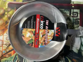 Afp-100h Winco Afp-10 Gladiator Aluminum Natural Finish Frying Pan 10 Inch Nsf Commercial
