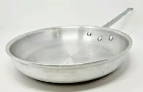 Afp-12a Winco 12 Inch Gladiator Natural Finish Aluminum Frying Pan Nsf Certified
