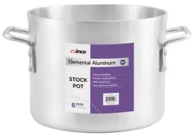 Alhp-80 Winco Commercial-grade Aluminium Stock Pot 6mm 80 Quart
