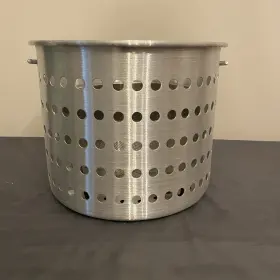 Alsb-20 Winco Aluminum 20 Quart Steamer Basket With Hatrico Mesh Open Box New