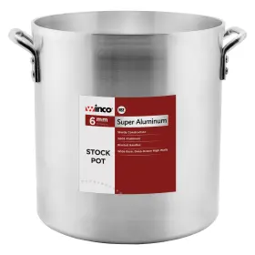 Axhh-60 Winco Usa Super Aluminum Stock Pot Extra Heavy Weight 60 Quart