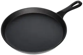 Igl-10 Winco Round Cast Iron Grill Pan 10-inch Black Finish