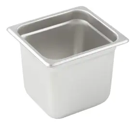 Spjm-606 Winco Anti-jamming Steam Pan 1/6 By 6-inch 24-gauge
