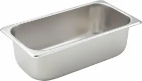 Spt4 Winco 1/3 Size Pan 4-inch Stainless 1 Count Pack Of Steel