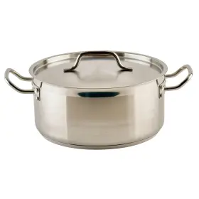 Winco Sslb-8 Commercial-grade Stainless Steel Brazier Lid 8 Quart