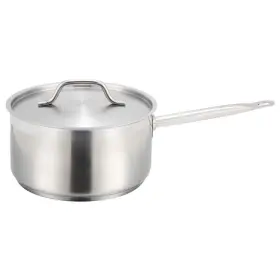 Sssp-4 Winco Sauce Pan 4.5 Quart Stainless Steel Cover Tri-ply Induction Ready Durable