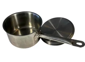 Sssp2 Winco Stainless Steel Sauce Pan And Lid 2 Quart Cook Mode Cover Flat Bottom