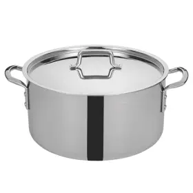 Tgsp-20 Winco 20 Quart Stainless Steel Stock Pot With Cover - Induction Ready