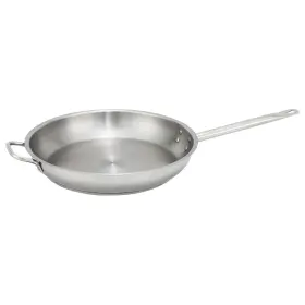Ssfp-14 Winware Winco Commercial-stainless Steel Fry Pan With Helper Handle Natural Finish 14 Inch
