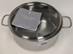 Wmf 000530570413 Diadem Plus 24cm Stainless Steel Low Casserole With Lid 4.5l Induction Dent
