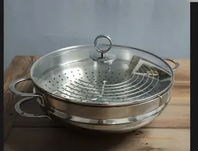 Wmf 000530572172 Tcm Edelstahl 18/10 Stainless Steel 28cm 4 Piece Wok Steamer Made In Germany