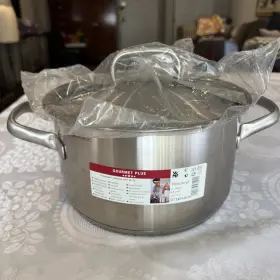 Wmf 1000530581211 Gourmet Plus Soup Pot 24 Cm 5.7ltr. With Lid Stainless Steel 18/10 Cromargan