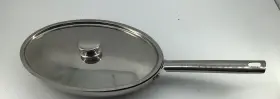 012005 Wolfgang Puck Oval Fish Omelette Pan Bistro Collection 12 Inch 18-10 Stainless W Lid
