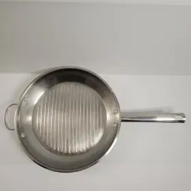 012013 Wolfgang Puck Bistro Collection Stainless Steel Grill Pan 12 Inch No Lid