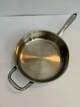 032013 Wolfgang Puck Cafe Collection 10 Inch Saut Pan 18/10 Stainless Steel Double Handle