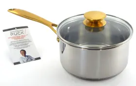 Rswp8oghh Wolfgang Puck 2 Quart Stainless Steel Saucepan With Glass Lid
