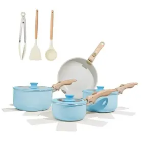 Hka-7oi5pb Wuyi Huakang Electrical Appiance Co. Ltd Pots And Pans Set Non - Stick 17pcs Cookware Sets With Detachable Handles For