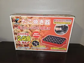 Yoa-240r Yamazen Yoa-240 Takoyaki Electric Pan 24 Octopus Balls Maker Red Used