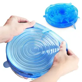 B07h2478js Yazjiwan Silicone Stretch Lids Durable And Eco-friendly Elastic Reusable Heat Resi