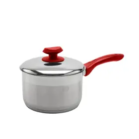 Ybm Home 810053499276 Professional Chef S Stainless Steel Saucepan With Cover Tri-ply Capsule Base