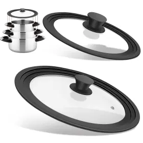 Lid-ym030 Yomume Universal Lids For Pots Pans And Skillets Fits 7 Inch 8 9 10 11 12 Co