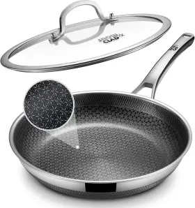 Yonida 784365473203 Non Stick Frying Pans 12-inch With Lid Hybrid Nonstick Upgr