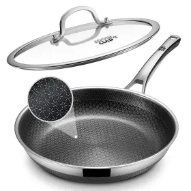Yn12lid Yonida Non Stick Frying Pans 12-inch With Lid Hybrid Nonstick N