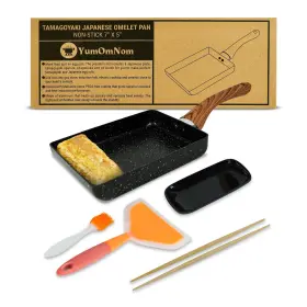 Yumomnom 065009464913 Tamagoyaki Pan Japanese Nonstick Egg Cookware Rectangle Frying Pa