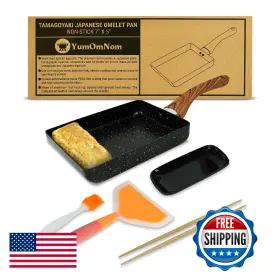 B0b6gnb75y Yumomnom Japanese Nonstick Tamagoyaki Pan - Rectangle Egg Omelet Fry