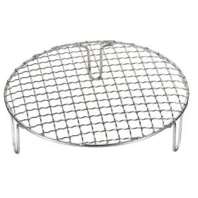 Zaplyte 634149156740 Round Cooking Rack 8.3 Inch Stainless Steel Cross Wire Barbecue Grill W 50mm Legs