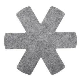 Zaplyte 767153222153 3pcs Pot And Pan Protectors For Stacking 260mm Felt Gray