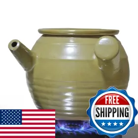 Zhchsh B0b5z9cw7h Casserole Clay Pot Ceramic Glazed Larger Jar Heat-resistant Fire Stove