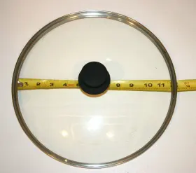 Zuihui 705353983979 12 Inch Tempered Glass Pot Lid Compatible With Lodge Cast Iron Skillets