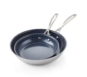 Zwilling 035886492502 J.a. Henckels Clad Xtreme Ceramic 8 Inch And 10 Fry Pans Set New