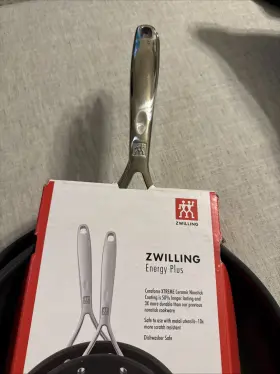 71050-002 Zwilling Energy Plus 2-pc Stainless Steel Ceramic Nonstick 10-in And 12-in Fry New