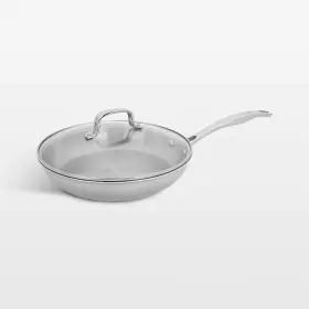 1023642 Zwilling J.a. Henckels Clad H3 10-inch Stainless Steel Fry Pan With Lid Fresship