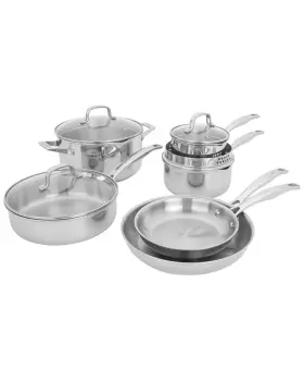 30502596250000 Zwilling J.a. Henckels Clad H3 10pc Stainless Steel Cookware Set