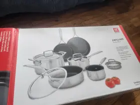 71050001 Zwilling J.a. Henckels Energy Plus 10-pc Stainless Steel Ceramic Nonstick Cookware Set