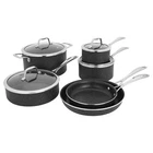 Henckels Made In Italy, Granitium Notte 10-PIECE Nonstick Cookware Set, Black New. Price: $499.99.