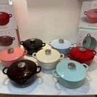 Smeg 24CM Enamel Cast Iron Pot With Lid 4.2L For Gas & Induction Stove Free Ship New. Price: $199.00.