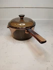 Vtg Vision Corning Ware Usa 1L Amber Sauce Pan Pot W/pour Spout & Pyrex Lid V1C Used. Price: $19.26.