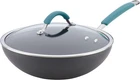 Cucina Hard-anodized Nonstick Covered Stir Fry Pan, 11-INCH, Gray, Agave Blue New. Price: $89.98.