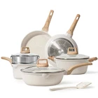 Carote Pots And Pans Set Nonstick, White Granite Induction Kitchen Cookware S... New. Price: $118.11.