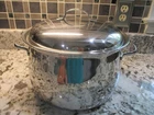 Belgique Stainless Steel Cookware 8 Qt Stock Pot Tools Of The Trade With Lid Used. Price: $32.99.