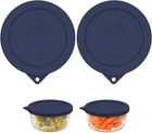 Sophico 2 Cup Round Silicone Storage Cover Lids Replacement For Anchor Hocking New. Price: $16.98.
