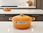 Creuset 20CM 7.9" Cocotte Ronde Orange Blossom Enameled Cast Iron Pot Mint New. Price: $309.90.